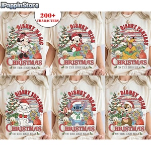 Disney Christmas Cruise Shirt, Christmas on the High Seas Tee, Holiday Disney Cruise Shirt, Family Group Matching Shirt, Mickey Xmas Tee