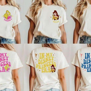 Disney Princess Shirt, In My Disney Princess Era Sweatshirt, Disneyworld Girls Trip Tee, Disneyland Vacation Shirt, Princess Matching Tee
