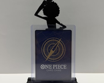 Supporto per carte Brook One Piece - Espositore per carte collezionabili TGC - Certificato PSA, BGS e CGC