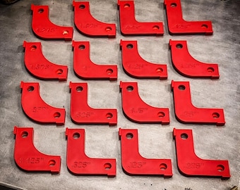 16-Piece Radius Template Set 1/8"–2" | Woodworking Router Corner Guides | Perfect Rounded Edge Layout Tool