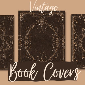Book Cover SVG Cricut HTV File for Bookbinding, Gold Foil Vinyl Decoration,  Standard Trade Book Size Romantic 