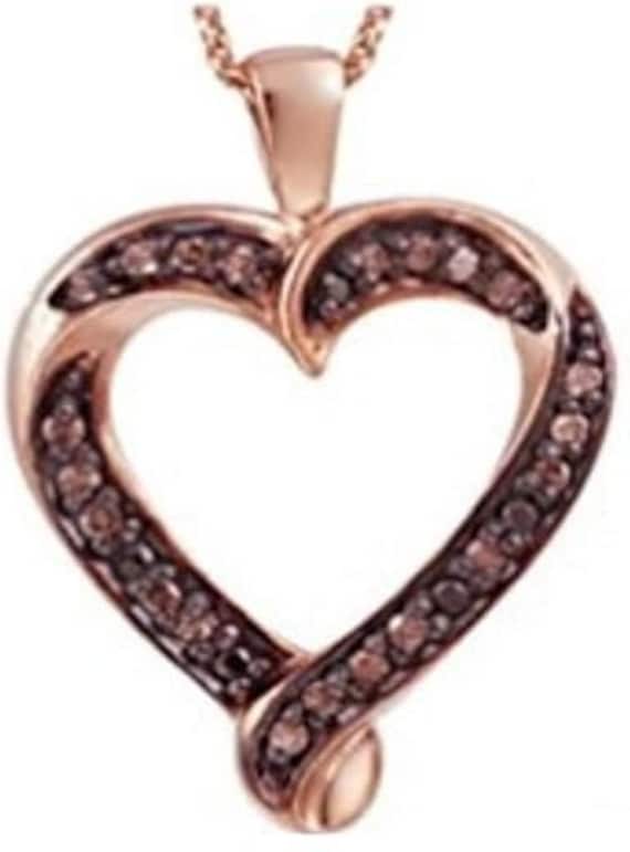 Brandy Diamond Chocolate Brown 18K Rose Gold Plated 925 Silver
