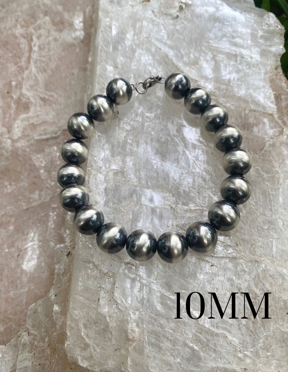 Sterling Silver .925 Navajo Pearl Bracelets, 6.5, 7, 7.5, 8 Inches