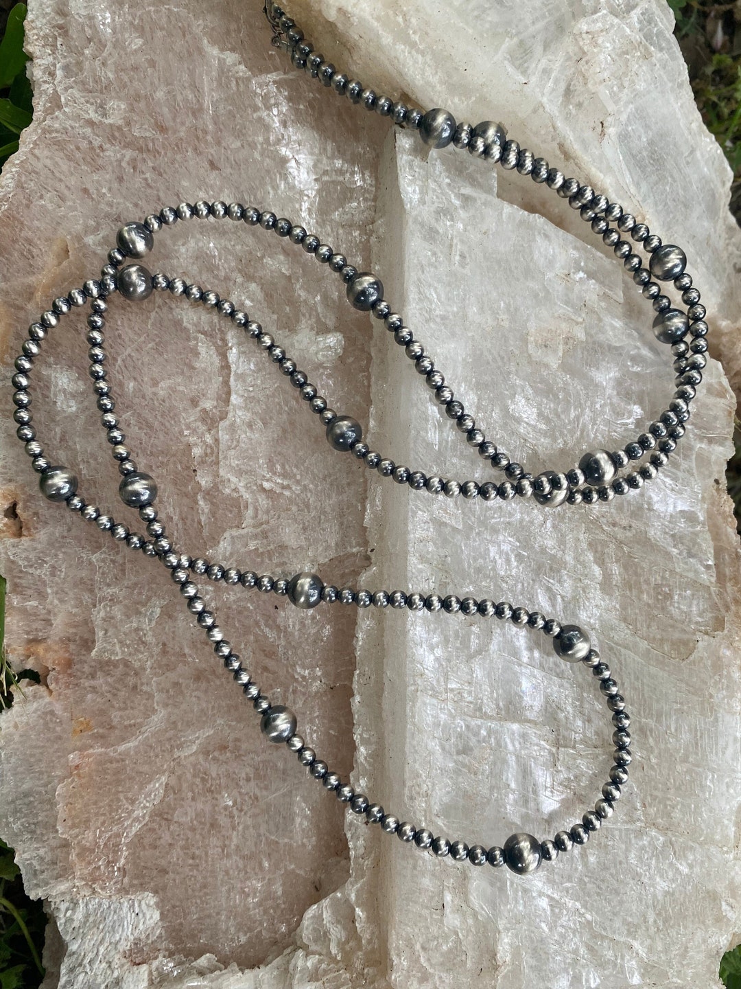 The Winslow Sterling Silver Navajo Pearl Necklace Etsy