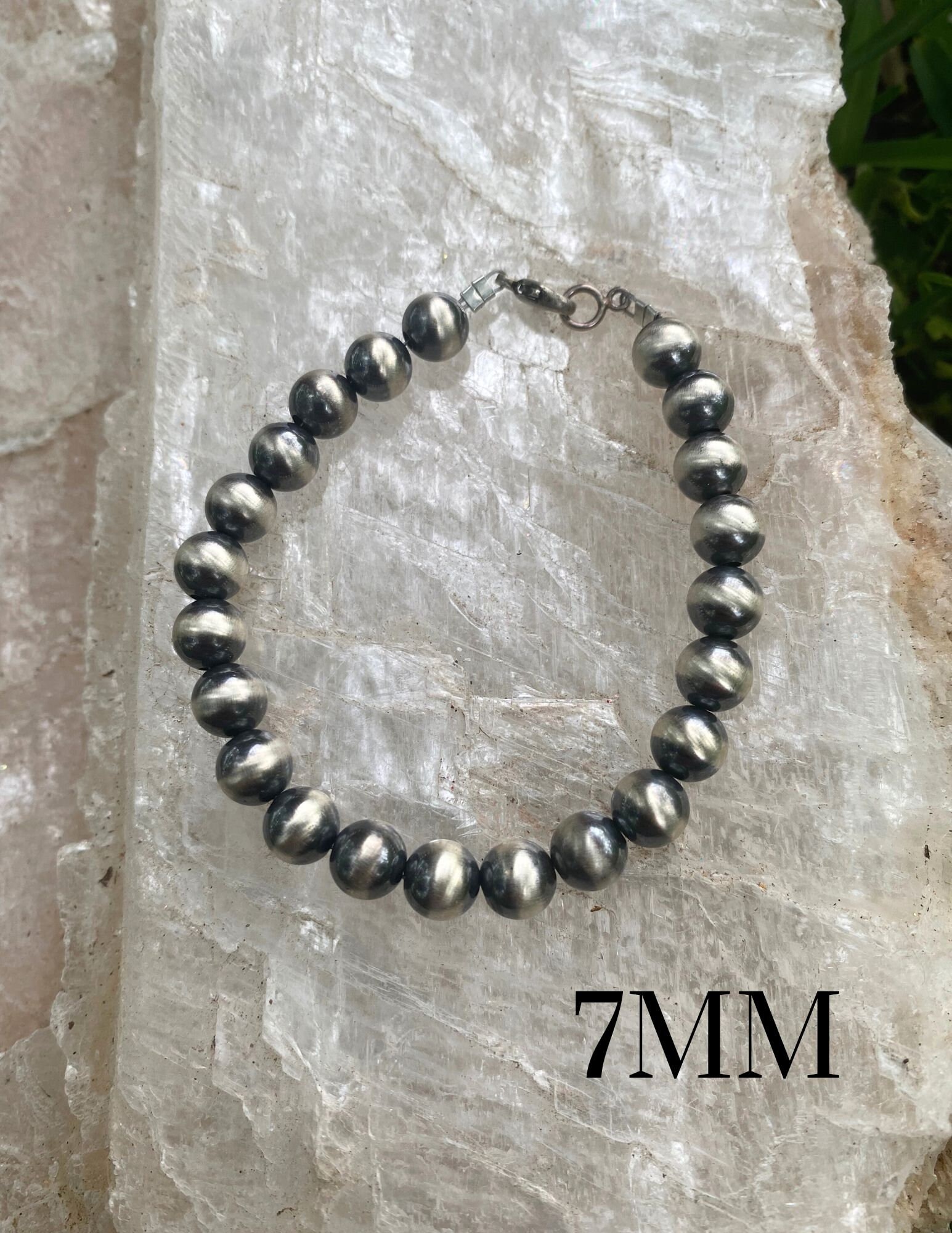 Sterling Silver .925 Navajo Pearl Bracelets, 6.5, 7, 7.5, 8 Inches