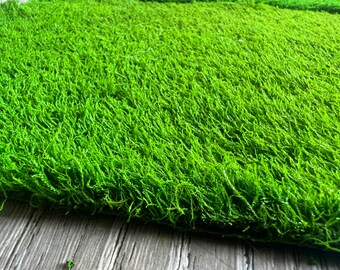 Lush Preserved Sheet Moss For Crafts, Terraiums,  Floral Wedding Decor. Vibrant Green Eco-Friendly Home  Decor. Moss Art. 13*9”/piece