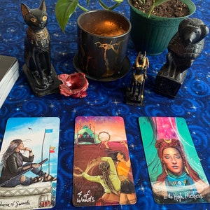 Drei Karten Tarot Orakel Spreads