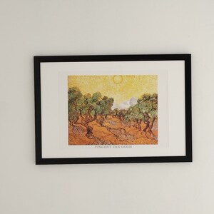Oliviers - Vincent Van Gogh, vintage impresja, plakat, Prowansja, reprodukcja d'affiche, postimpresjonizm, sztuka célèbre, idée cadeau