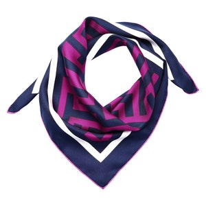 Silk Square Scarf (Maze Print)