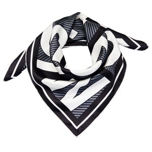 Silk Square Scarf (Misty Clover Print)