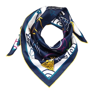 Silk Square Scarf (Arrow Print)