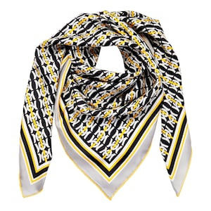 Silk Square Scarf (MC Monogram Print)