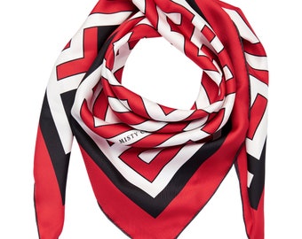 Silk Square Scarf (Maze Print)