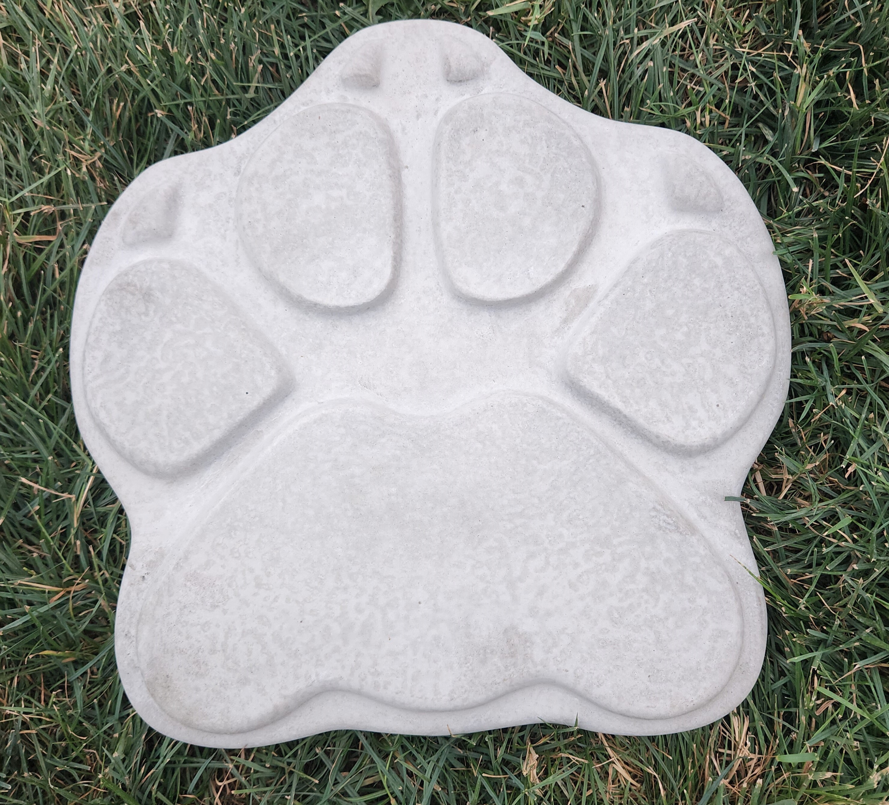 Stepping Stone Large Paw 12x12 Head Stone Dog Paw Gravestone Paw Garden