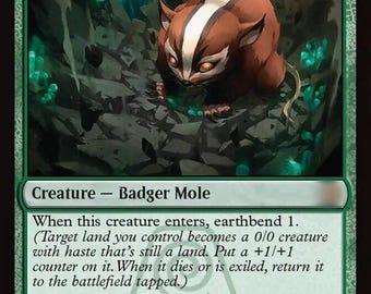 Badgermole Cub [proxy/orica] - Etsy