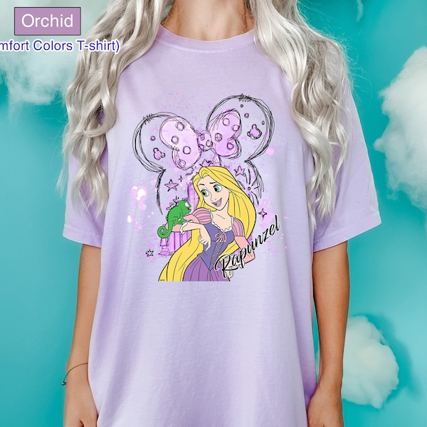 Water Colors Rapunzel Tangled Shirt, Disney Castle Rapunzel Shirt, WDW Disney Princess Shirt, Disneyworld Shirt, Tangled Lanterns Shirt