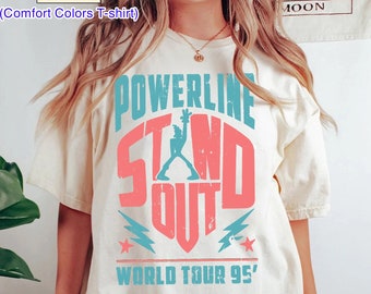 Retro Disney Powerline Shirt, Powerline Stand Out Tour Shirt, Powerline Shirt, Goofy Movie Shirt, Powerline World Tour, Disney Goofy Movie