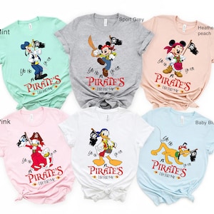 Disney Pirates Family Shirts, Disney Pirates of Caribbean Shirt, Pirate Tshirt, Pirate's Life, Mickey and Minnie Disney Cruise Shirt