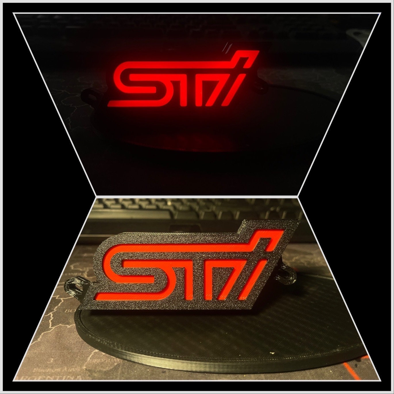 STI Custom LED Grill Badge Wrx Rgb - Etsy