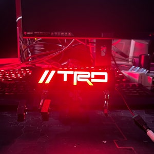 TRD Custom LED Grill Badge tacoma rgb