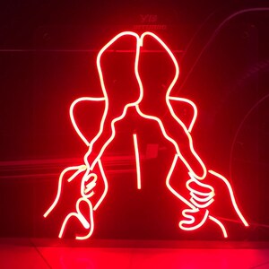 Girl Riding Body neon Sign