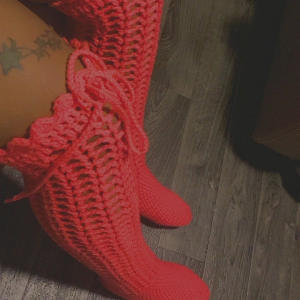 Pattern for Thigh/Knee High Socks (crochet)