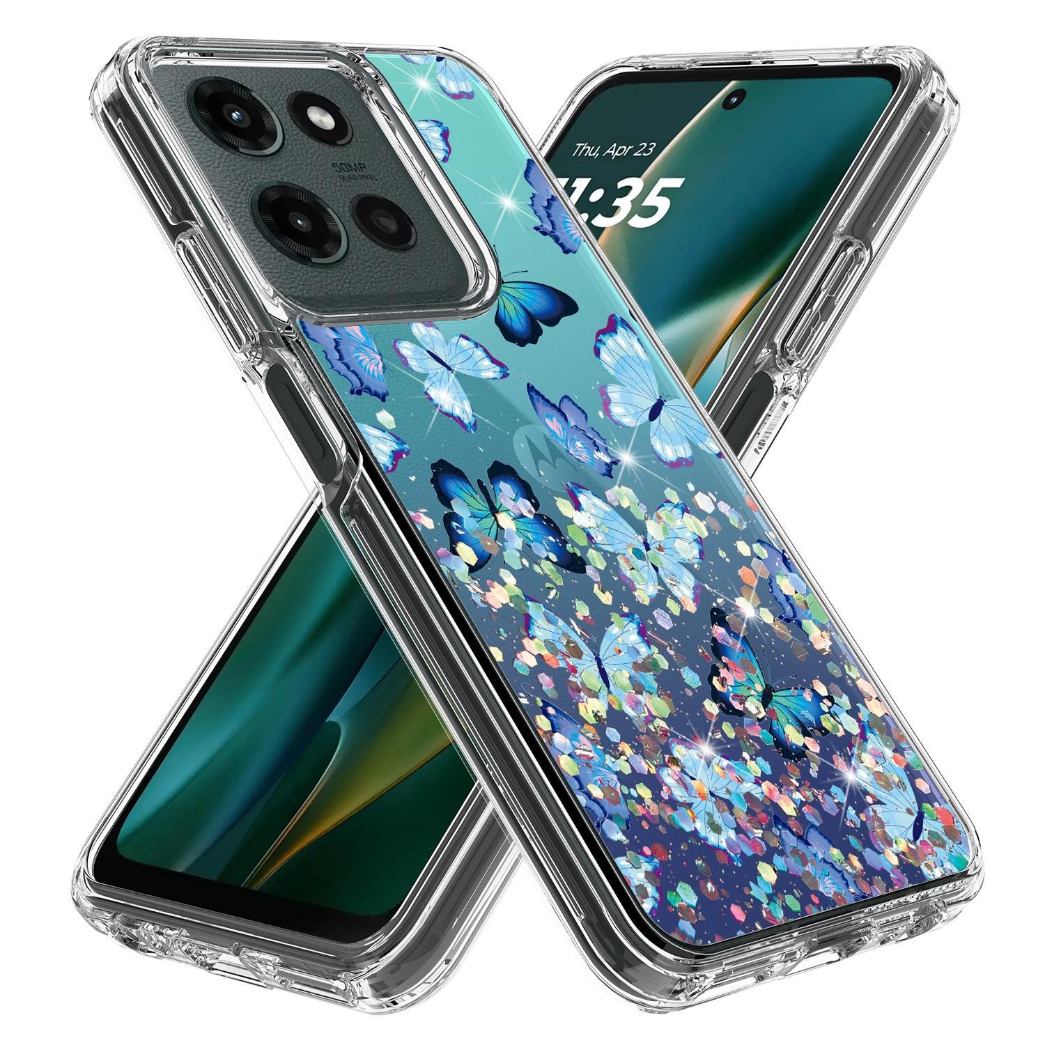 Phone Case For Motorola Moto G 2025 Graphic Dual Layered Transparent Cover
