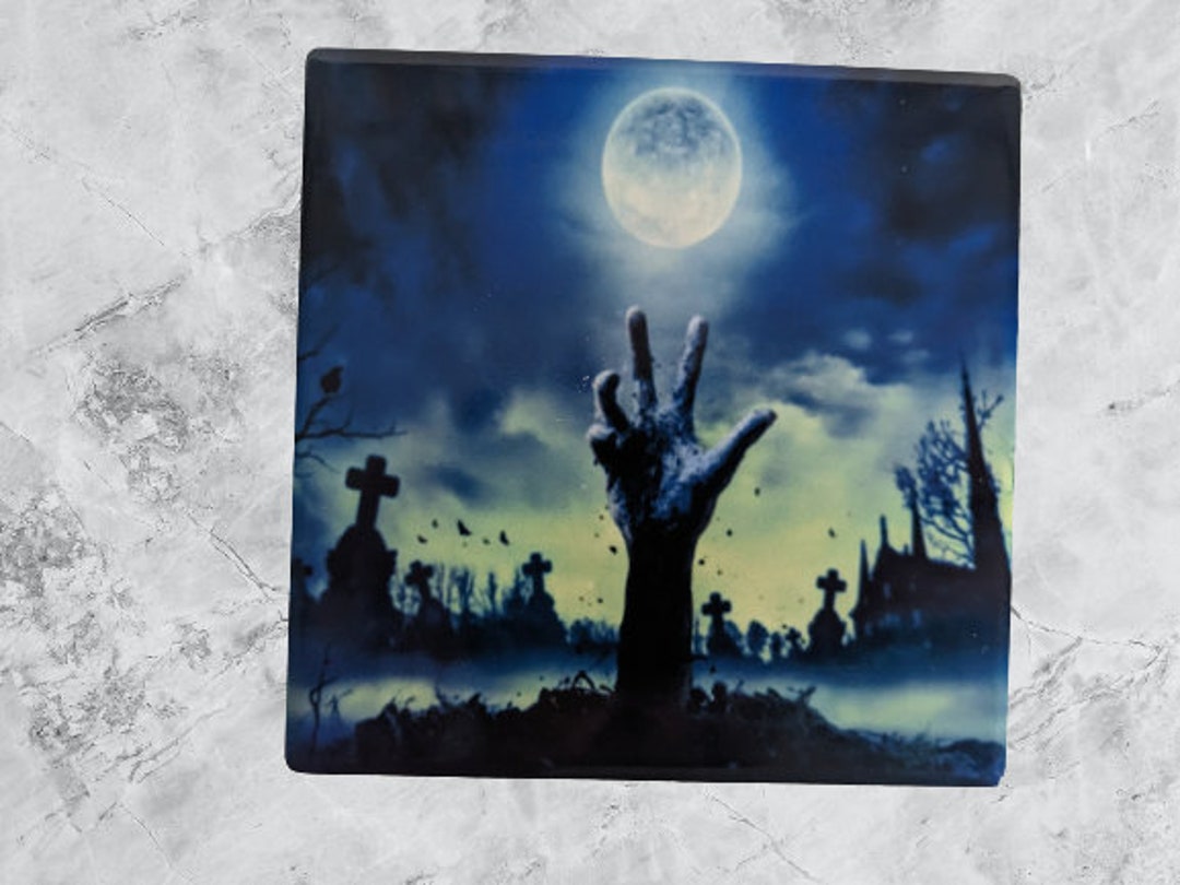 Zombie Coaster, Coaster, Zombies, Horror, Halloween, Halloween Gifts