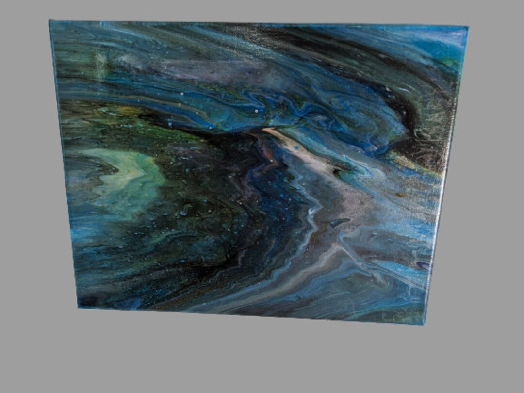 Paint Poured Canvas, Painting, Paint Poured, Canvas, Art, Wall Art, Art