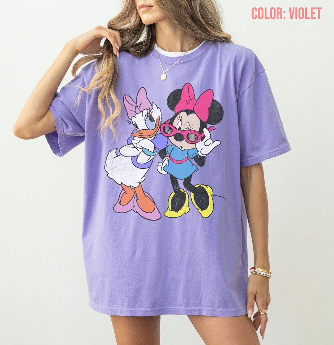 Disney Minnie Daisy Comfort Colors® Shirt, Disney Girls Shirt, Disney