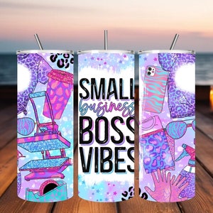 small business boss vibes tumbler small business boss vibes sublimation tumbler vintage tumber wrap