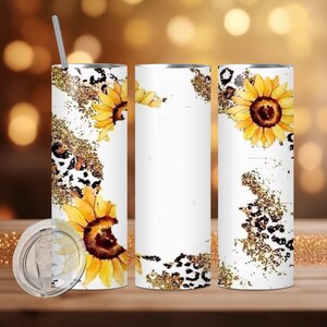 sunflower personalized tumbler