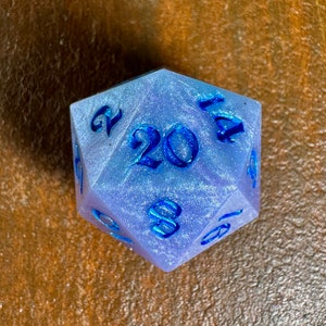 Lavender Blues Dice (Single d20)