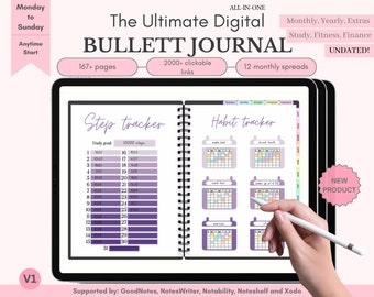 Planejador Digital, Planejador Goodnotes, Planejador iPad, Planejador Notabilidade, Bullett Journal, Planejador Digital 2025 + 2026, Planejador Digital Diário
