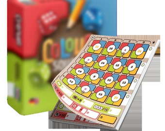 Bloc de remplacement Color Square - un jeu de dés passionnant pour toute la famille !