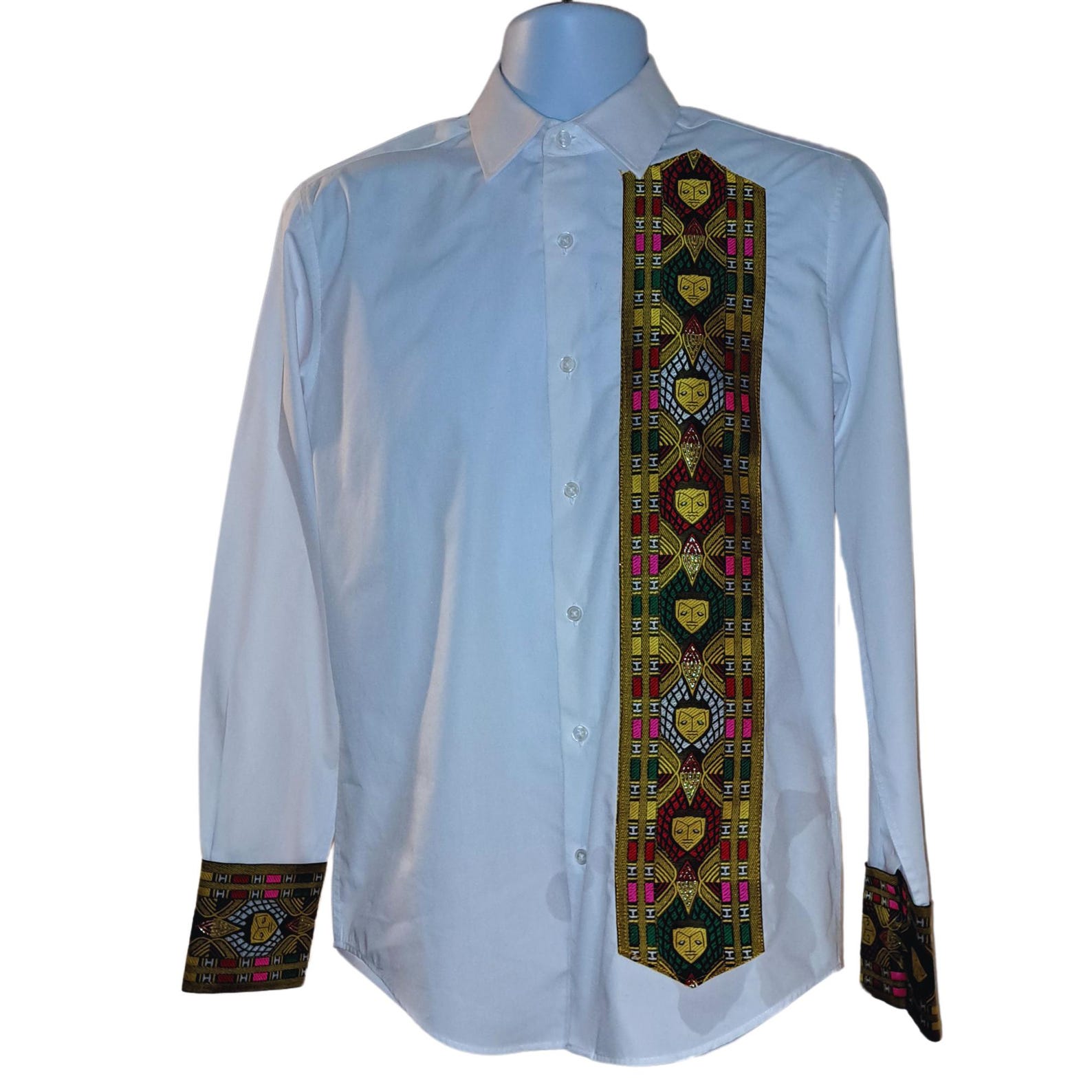 Ethiopia Tibeb Yellow Angel Design Men's Dress Shirt - Etsy