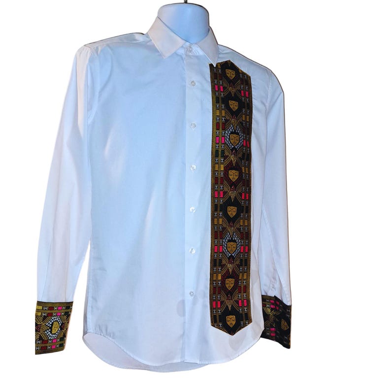 Ethiopia Tibeb Yellow Angel Design Men's Dress Shirt - Etsy