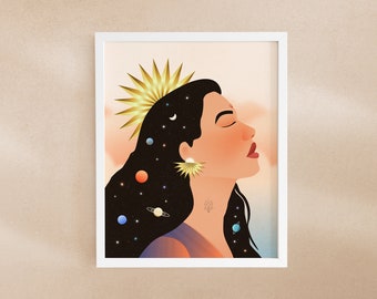 Theia Goddess of Sight and Vision Art Print Greek Goddess - Etsy