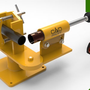 Device for sampling saddles in pipes. Metric plans. Drawings. PDF DXF