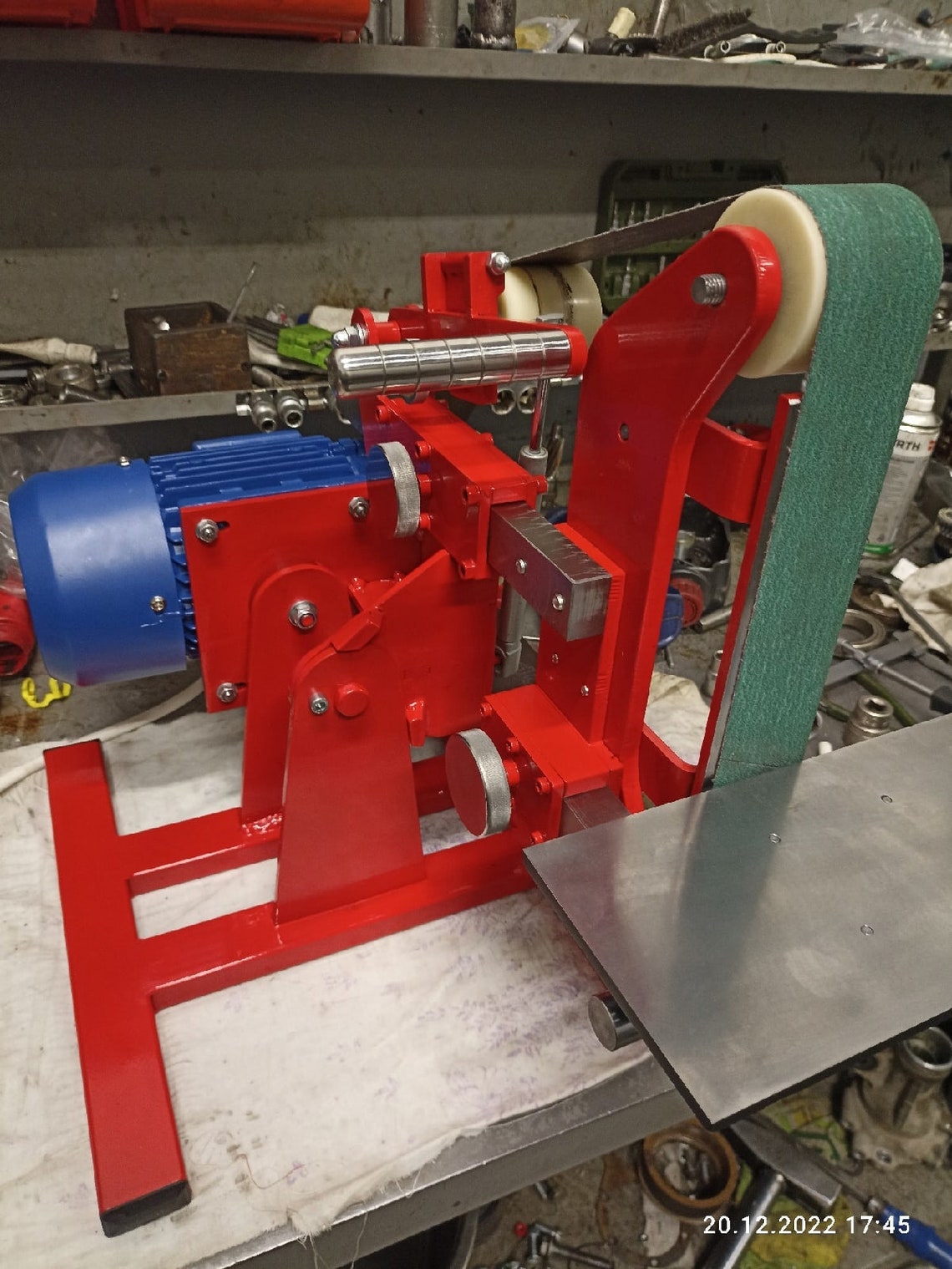 Metric Plans Belt Medium Grinder 2x48 Plans and DXF Files, Building