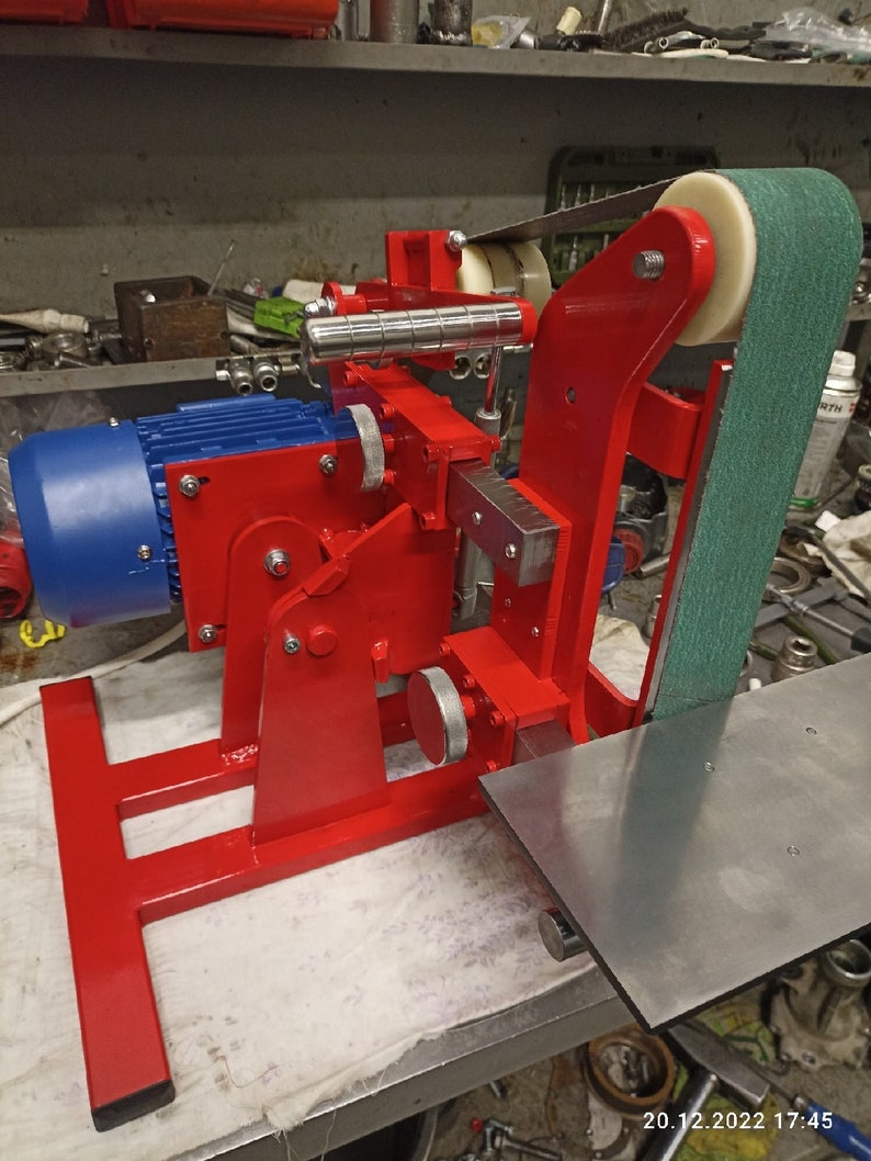 Metric Plans Belt Medium Grinder 2x48 Plans and DXF Files, Building