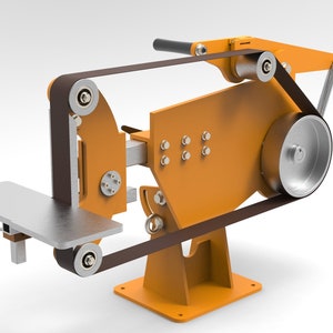 Metric plans - Multifunctional 2x72 belt grinder plans dxf pdf. A Set of Comprehensive Files