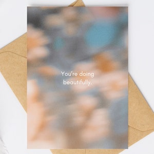 Modern CONGRATS Card, Downloadable Post Card Template, Gradient Aura Aesthetic, Printable Atypical Blank Card, Instant Digital Download