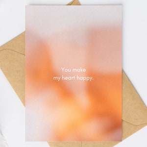 Printables Valentines Cards, Modern APPRECIATION CARD, Downloadable Post Card Template, Colorful Aura Gradient, Aesthetic Greeting Card