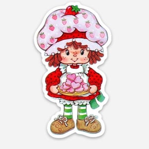 80s Strawberry Shortcake inspired cookies sticker retro Permanent Decal