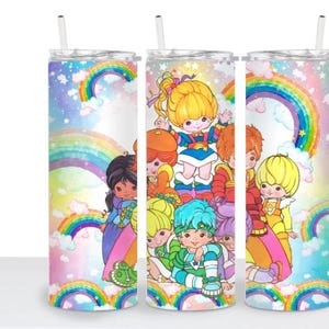 80s Rainbow Brite Retro and Friends Inspired Drinking Cup 20 oz tumbler