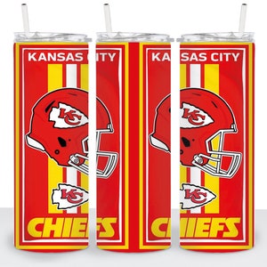 Kansas City Chiefs Football Drinking Tumbler Retro KC cup