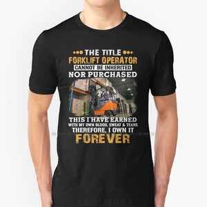 Forklift shirt custom size t-shirt new gifts shirt