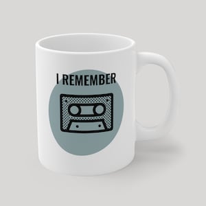 Design Mug | Coffee Mug | Tea Mug | Hot Chocolate Mug | Nostalgic Design | Cassette Tapes | Mixtapes | 70’s and 80’s Music | Boomer | Gen X