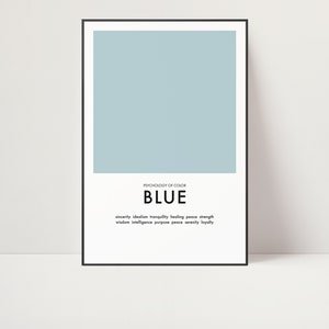 Fine Art Print | Color Theory | Studio Art | Psychology | Graphic Design | Designer | Educational Poster | Minimalist Design | Mid-Century